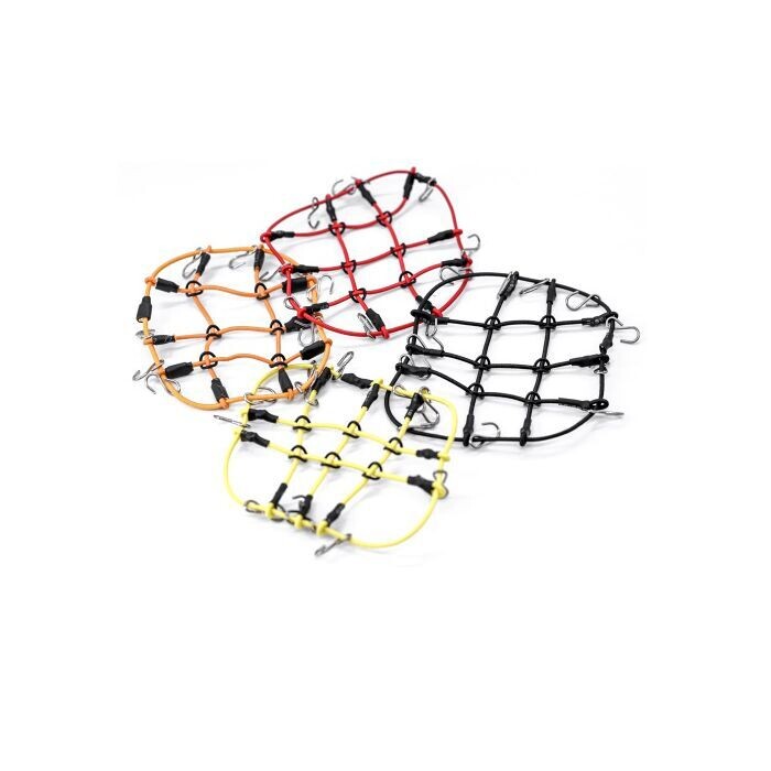 Powerhobby Elastic Roof Rack Luggage Net w Hooks for 1/24 Orange PHB5281Orange