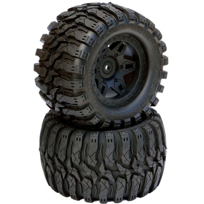Powerhobby Defender 2.8 Belted All Terrain Tires 12mm 0 Offset Rear FOR Traxxas 2WD PHT2145-10