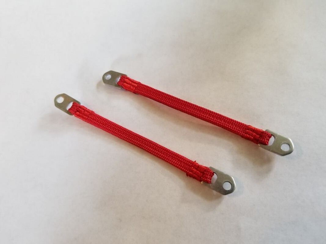 KNK 90mm Limit Straps (Pair) - Red