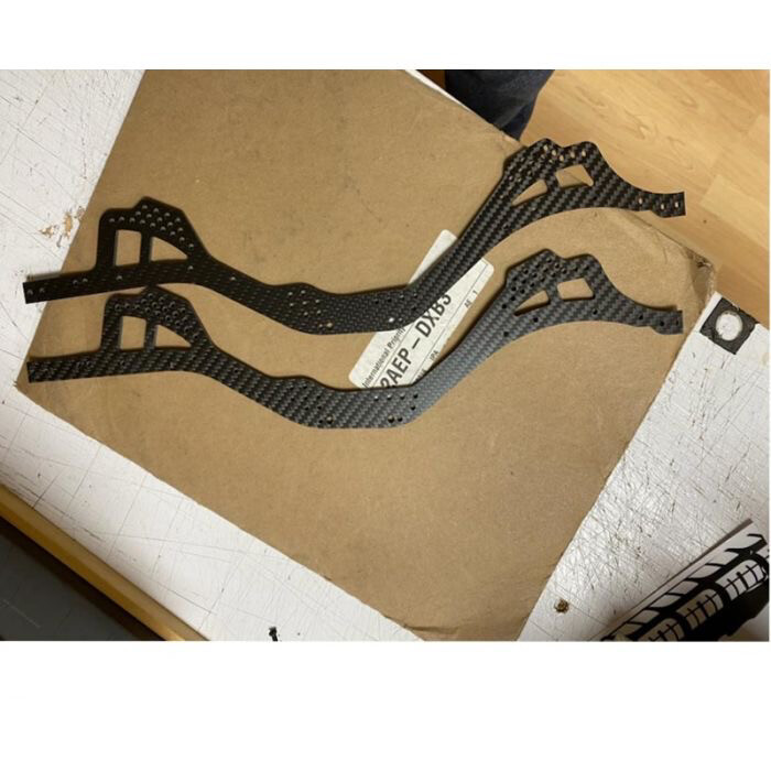 Powerhobby Carbon Chassis Rail Set FOR Axial SCX10 PRO PHB5693