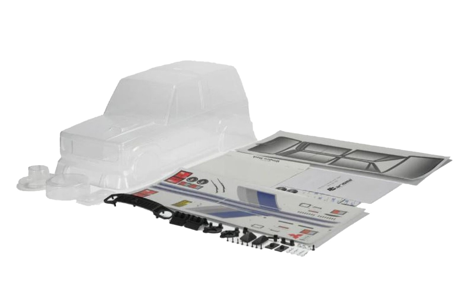 Carisma SCA-1E Pajero XL-W Clear Body Set 313mm WB CIS16344