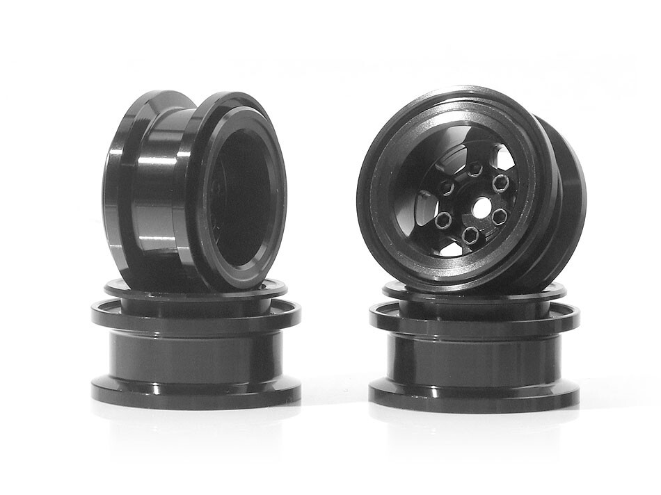 Boom Racing KRAIT™ 1.0&quot; TE37 Beadlock Wheel Lite Version (4) Black BRW780939TE37-BK