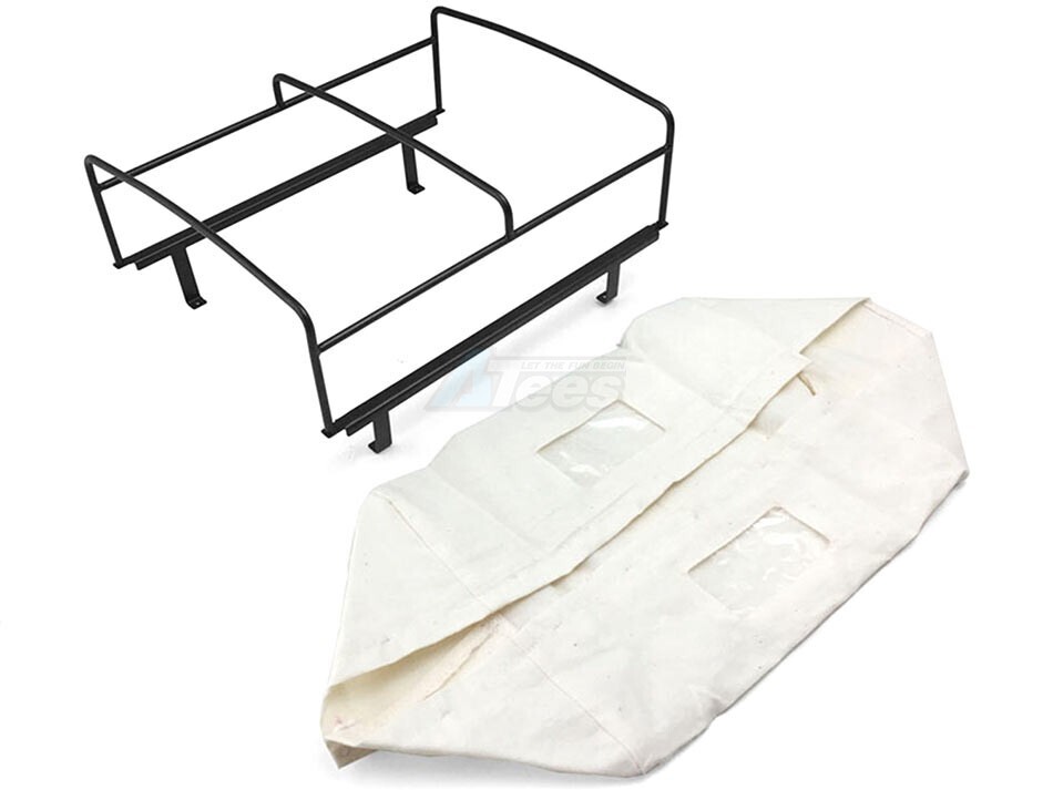 CChand LC70 Rear Bed Cage + Soft Top (White) D-A013