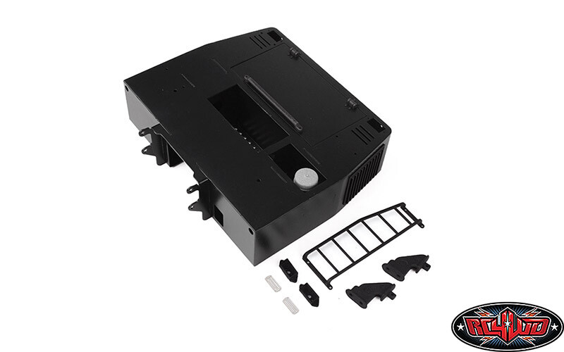 RC4WD CCHAND Headache Rack Cabinet w/ Battery Box for Traxxas TRX-6 Ultimate RC Hauler (Black) C1442