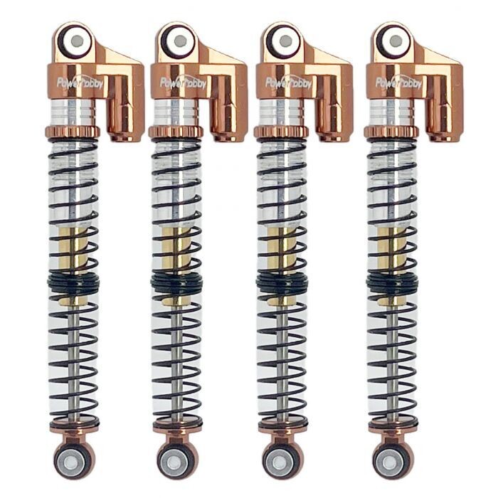 Powerhobby 1/24 Axial SCX24 Aluminum 58mm Long Travel Shocks Jeep Bronco Bronze PHBSCX24771Bronze