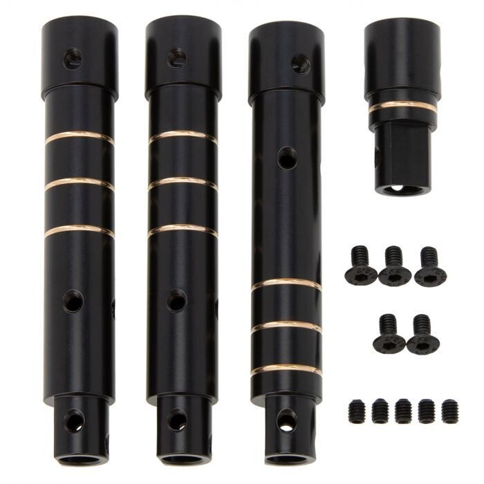 Powerhobby Brass Axle Tube Set Front / Rear Steel Axial SCX10 PRO PHB5745