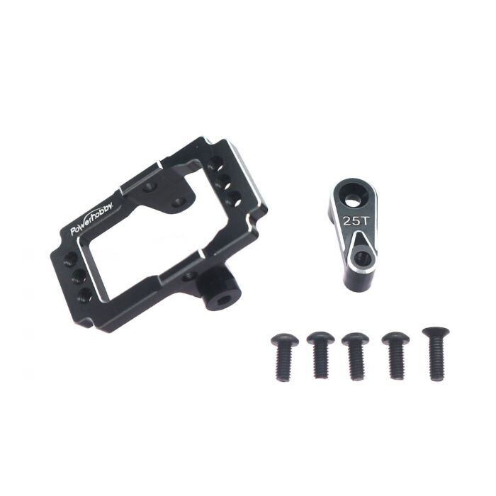 Powerhobby Aluminum Servo Mount w Horn FITS 59MG Micro Servo FOR Traxxas TRX-4M PHB5700