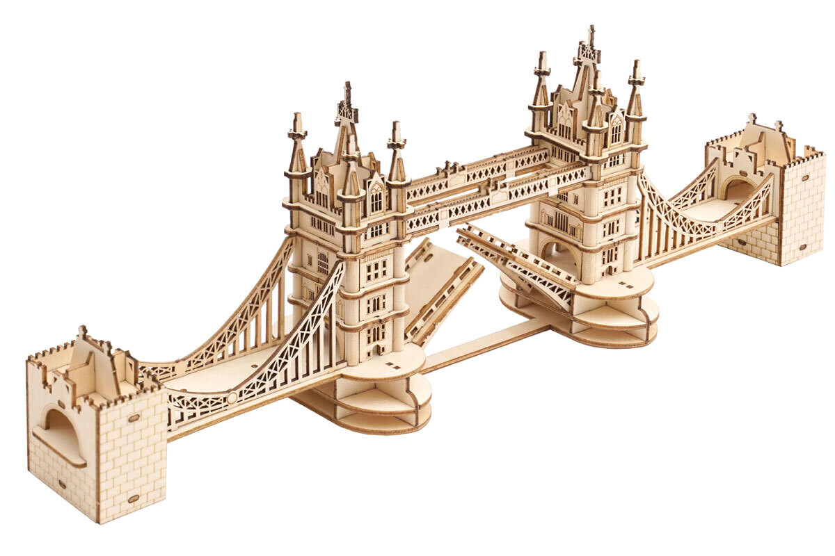 Robotime Classic 3D Wood Puzzles; Tower Bridge ROETG412