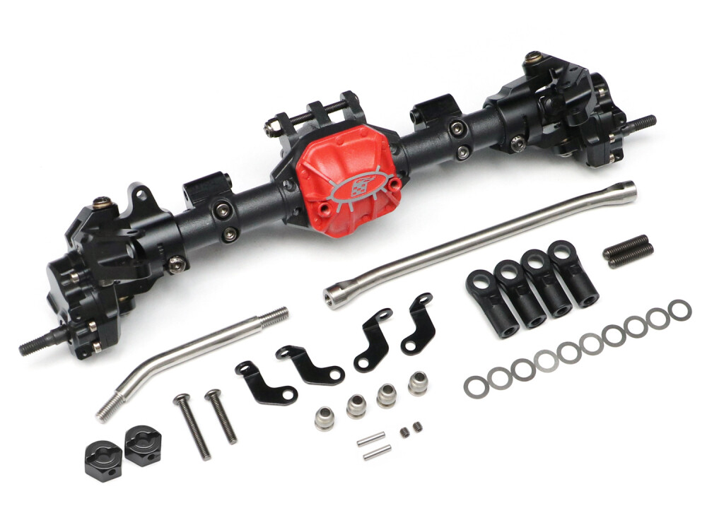Boom Racing Complete Front Assembled AR44 Portal PHAT™ Axle for Axial SCX10 II BRPT955022