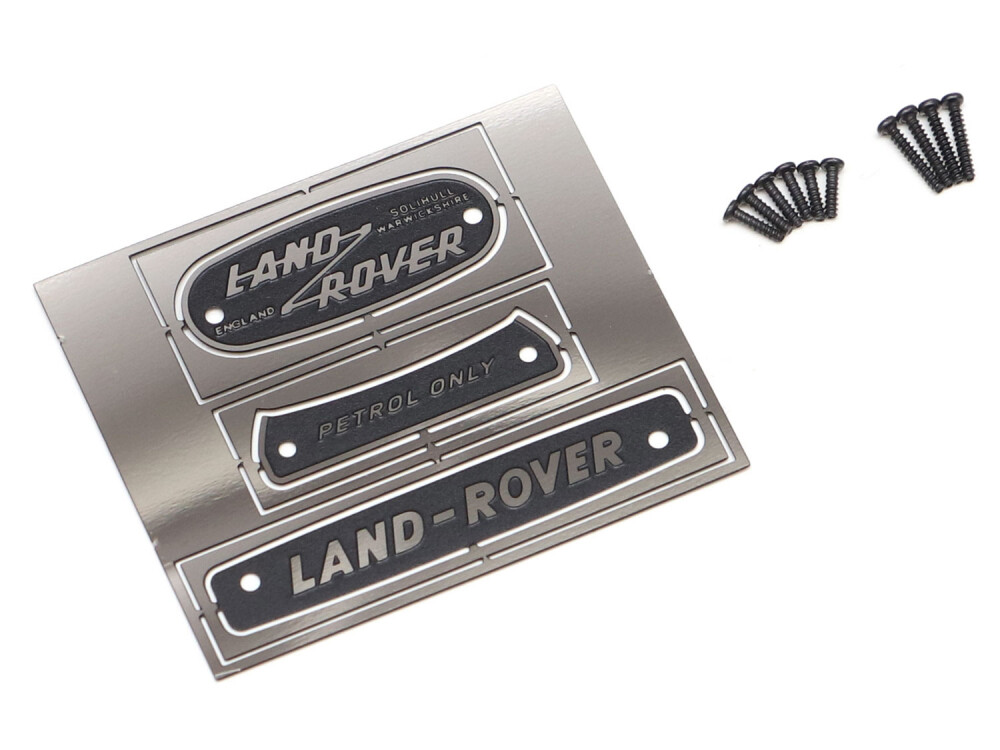Boom Racing Emblem Set (Stainless Steel) for Series Land Rover® (Petrol) for BRX02 109 BRX02325