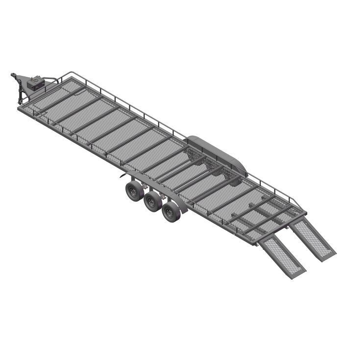 Powerhobby Tri Axle Full Metal Trailer with LED Lights PHB5800