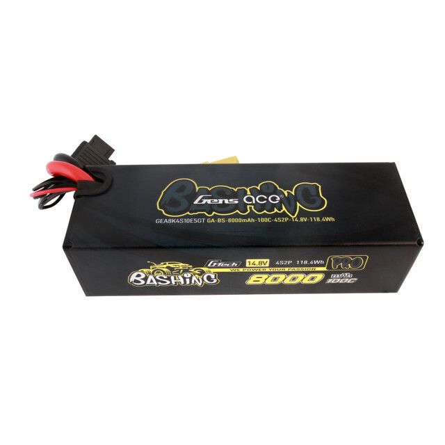 Gens ace Bashing Pro 14.8v 100C 4S 8000mah G-tech Lipo Battery Pack with EC5 Plug GEA8K4S10E5GT