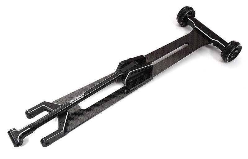 Integy CF Composite Alloy Wheelie Bar for Losi 1/10 2WD 22S Drag L=152 to 207mm C32407BLACK