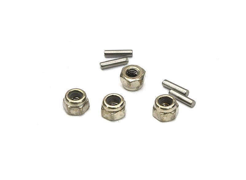 Integy Alloy Drive Pins &amp; Wheel Nuts for Traxxas 1/18 TRX-4M Crawler C33168