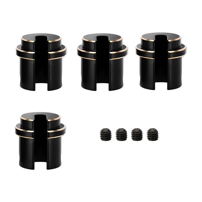 Powerhobby Black Brass Shock Lower Spring Retainer Axial SCX10 PRO PHB5881