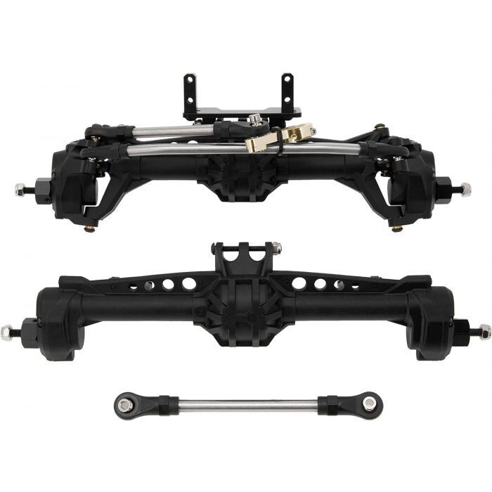 Powerhobby Nylon Portal Axels Front &amp; Rear w Steel Gears Axial SCX10 / LCG PHB5890