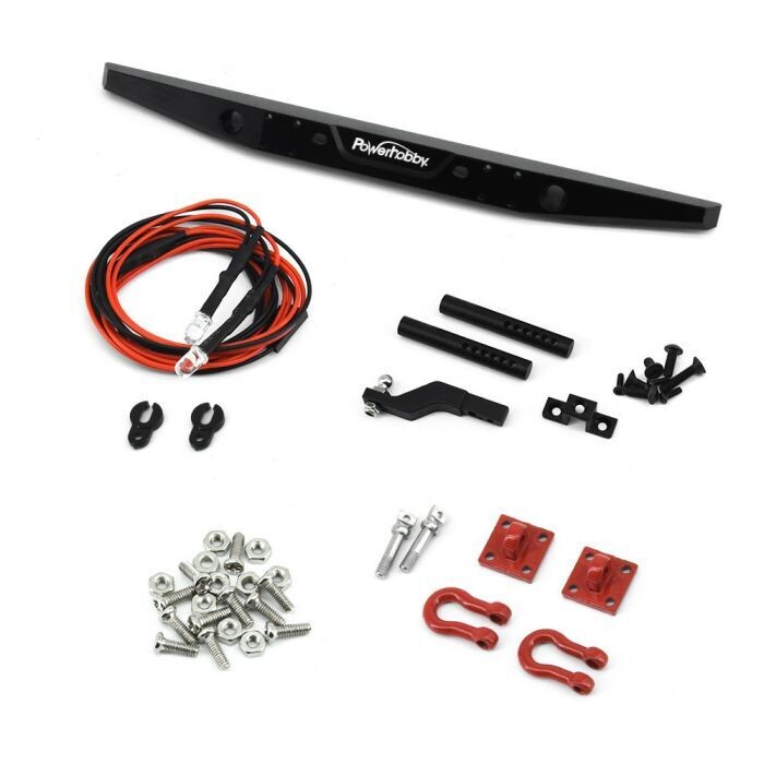 Powerhobby Aluminum Rear Bumper w LED Lights 1/10 PHB5904