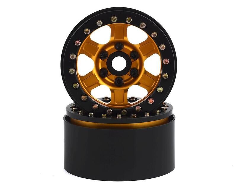 SSD RC Challenger 1.9&quot; Beadlock Wheels (Gold) (2) SSD00382