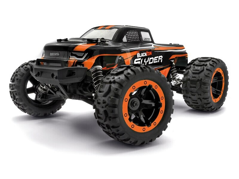 Blackzon Slyder MT 1/16 4WD Electric Monster Truck - Orange BZN540099