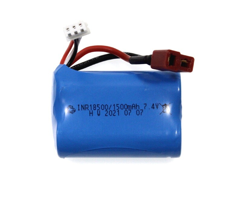 Racers Egde Li-Ion 7.4V 1500mAh Battery Pack (TYPE 18500) w/T-Plug for Blackzon Slyder RCE6412