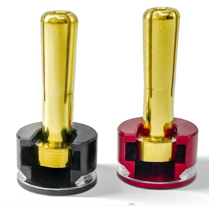 Powerhobby LowPro Bullet Plug Grips w/4mm Bullets w Heatsink PHB5018