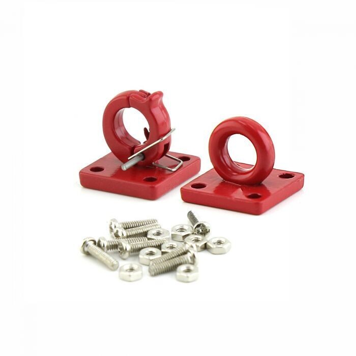 Powerhobby Metal Rescue Buckle Tow Hook Red 1/10 PHB6010RED