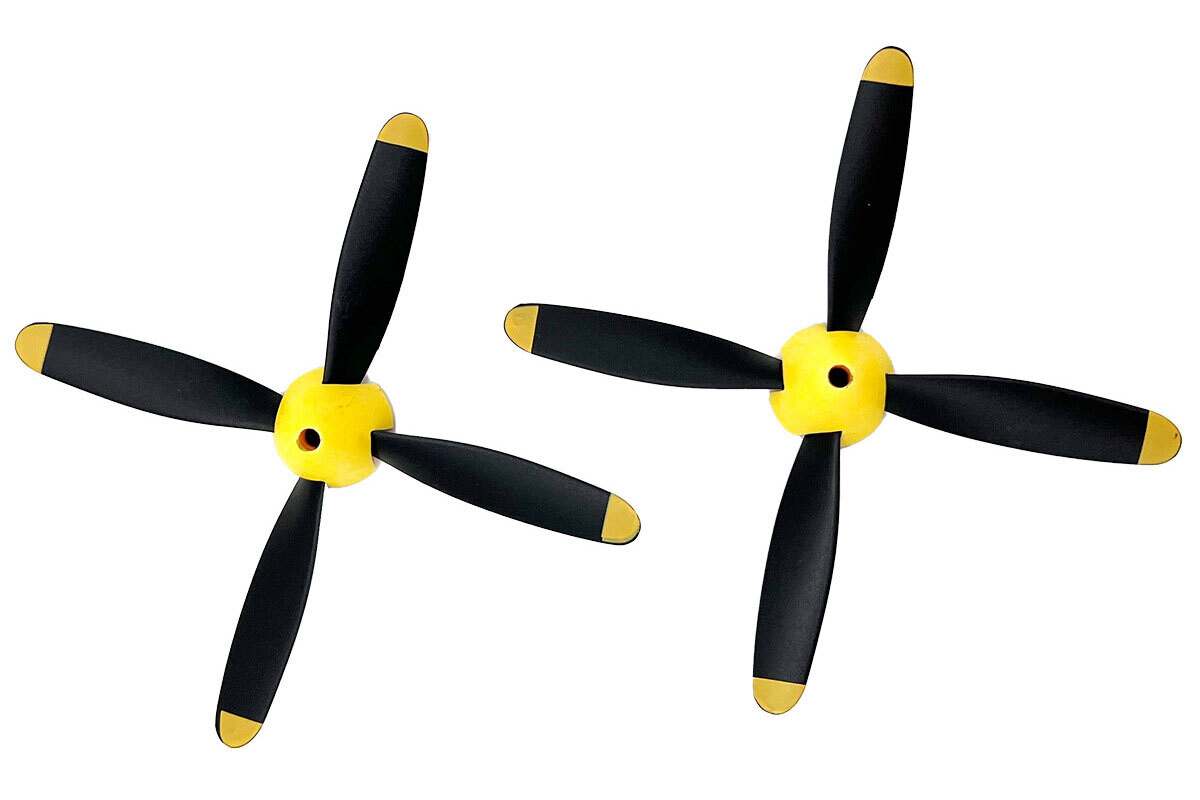 Rage R/C 4-Blade Prop w/Spinner (2-Pack); P-51 Obsession RGRA1364