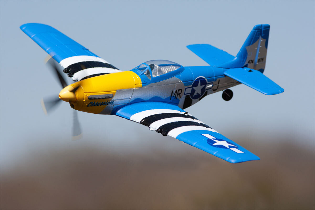 Rage R/C P-51D Obsession Micro RTF Airplane with PASS (Pilot Assist Stability Software) System RGRA1300V2