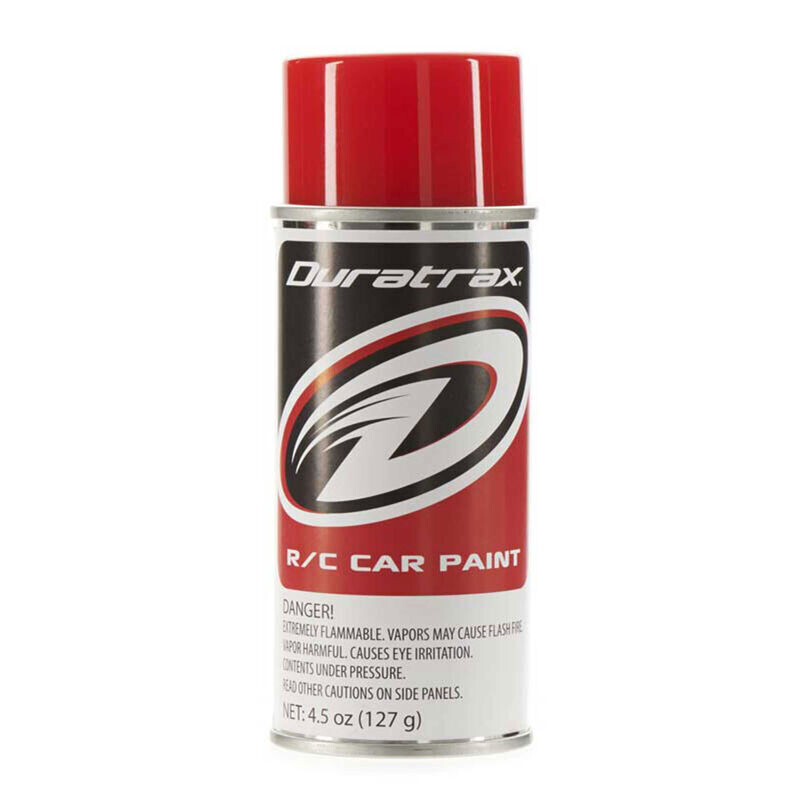 Duratrax Polycarb Spray, Bright Red, 4.5 oz DTXR4287