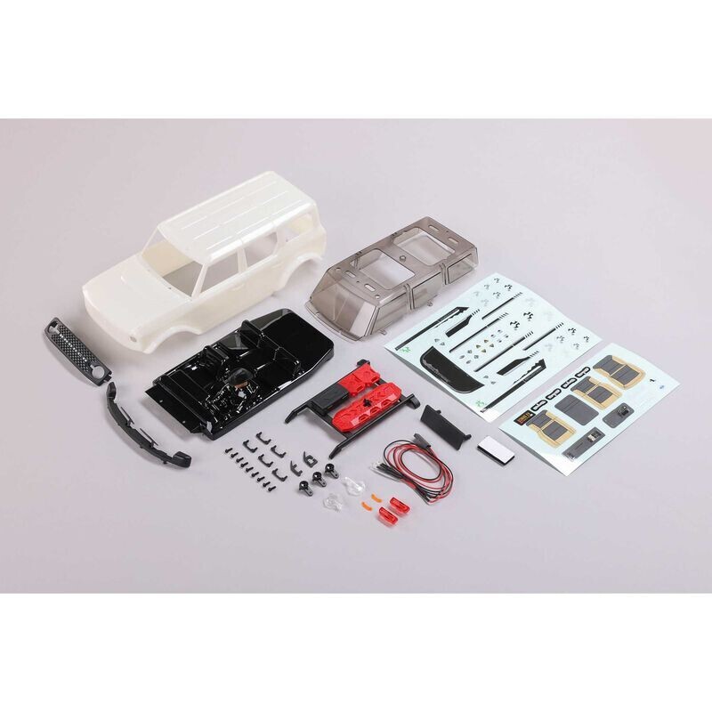 Axial SCX24 Ford Bronco Body, White AXI200009