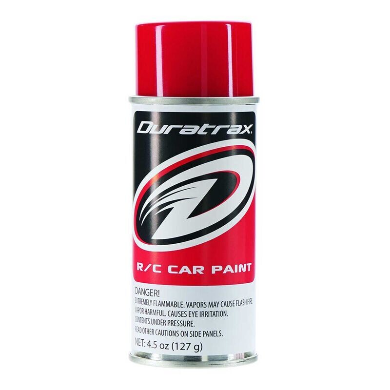 Duratrax Polycarb Spray, Racing Red, 4.5 oz DTXR4254