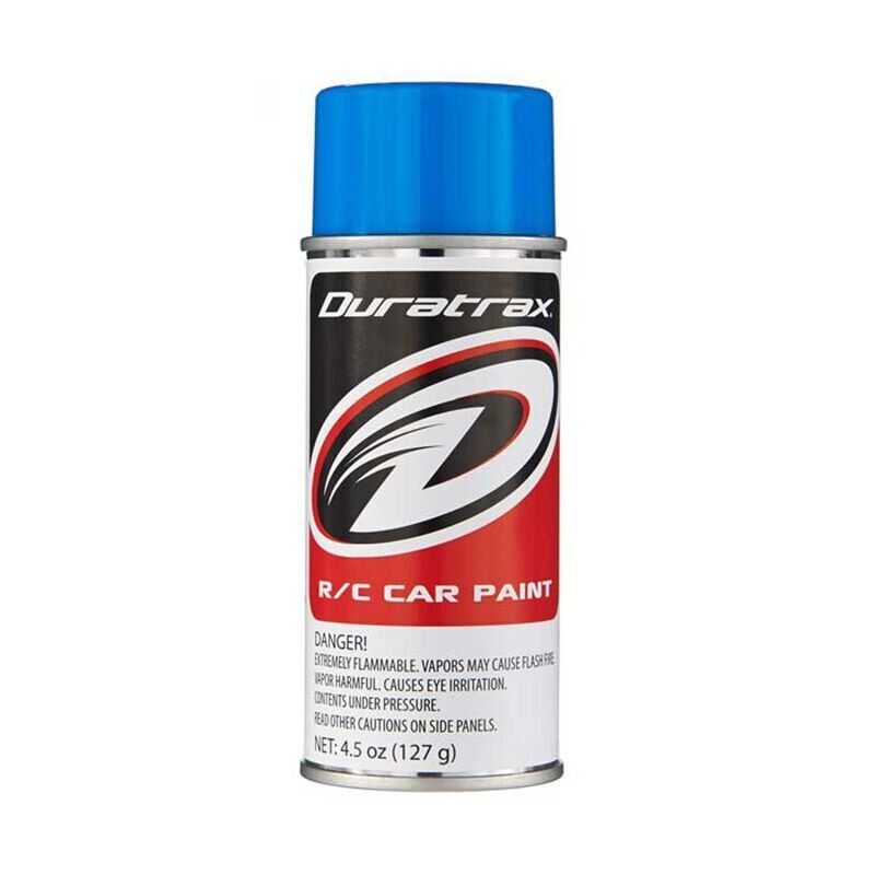 Duratrax Polycarb Spray, Fluorescent Blue, 4.5 oz DTXR4282
