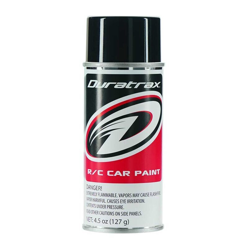 Duratrax Polycarb Spray, Basic Black, 4.5 oz DTXR4250