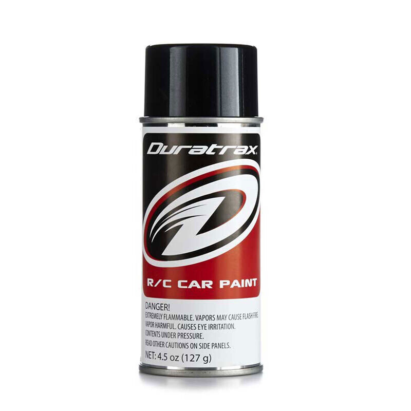 Duratrax Polycarb Spray, Metallic Black, 4.5 oz DTXR4280