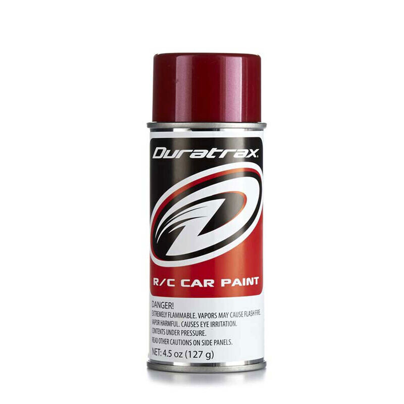 Duratrax Polycarb Spray, Metallic Red, 4.5 oz DTXR4264