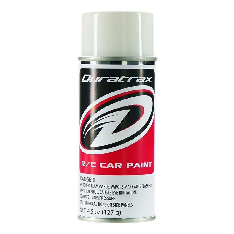 Duratrax Polycarb Spray, Bright White, 4.5 oz DTXR4251