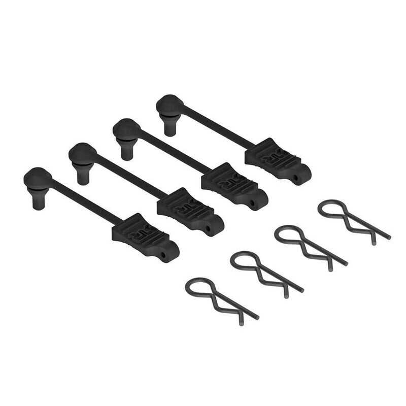 Arrma Body Clip Retainer 1/10 Scale Black (4) AR390165/ARAC3445