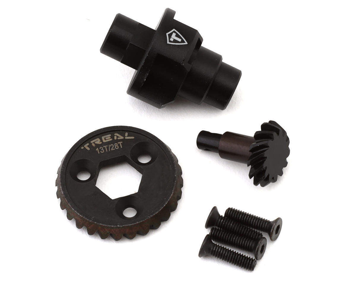 Treal Hobby Axial UTB18 Heavy Duty Steel Axle Overdrive Set w/Spool (13T/28T) (17% Overdrive) TLHTUTB18-58