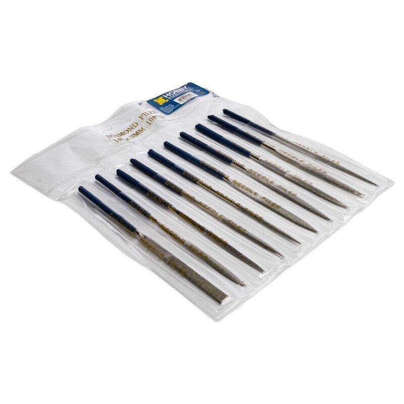 Hobby Essentials Needle File Set, 3 x 140 x 50mm (10) HDXK0015