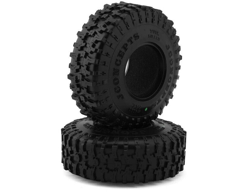 JConcepts Tusk 2.2&quot; All Terrain Rock Crawler Tires (2) (Green) (Class 3 - 5.25&quot;) JCO4090-02