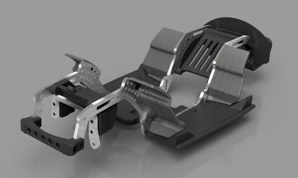 Spare Time Hobbies V1B: &quot;Bugger&quot; Chassis Kit (UTB18) - with 3D prints STH-0210