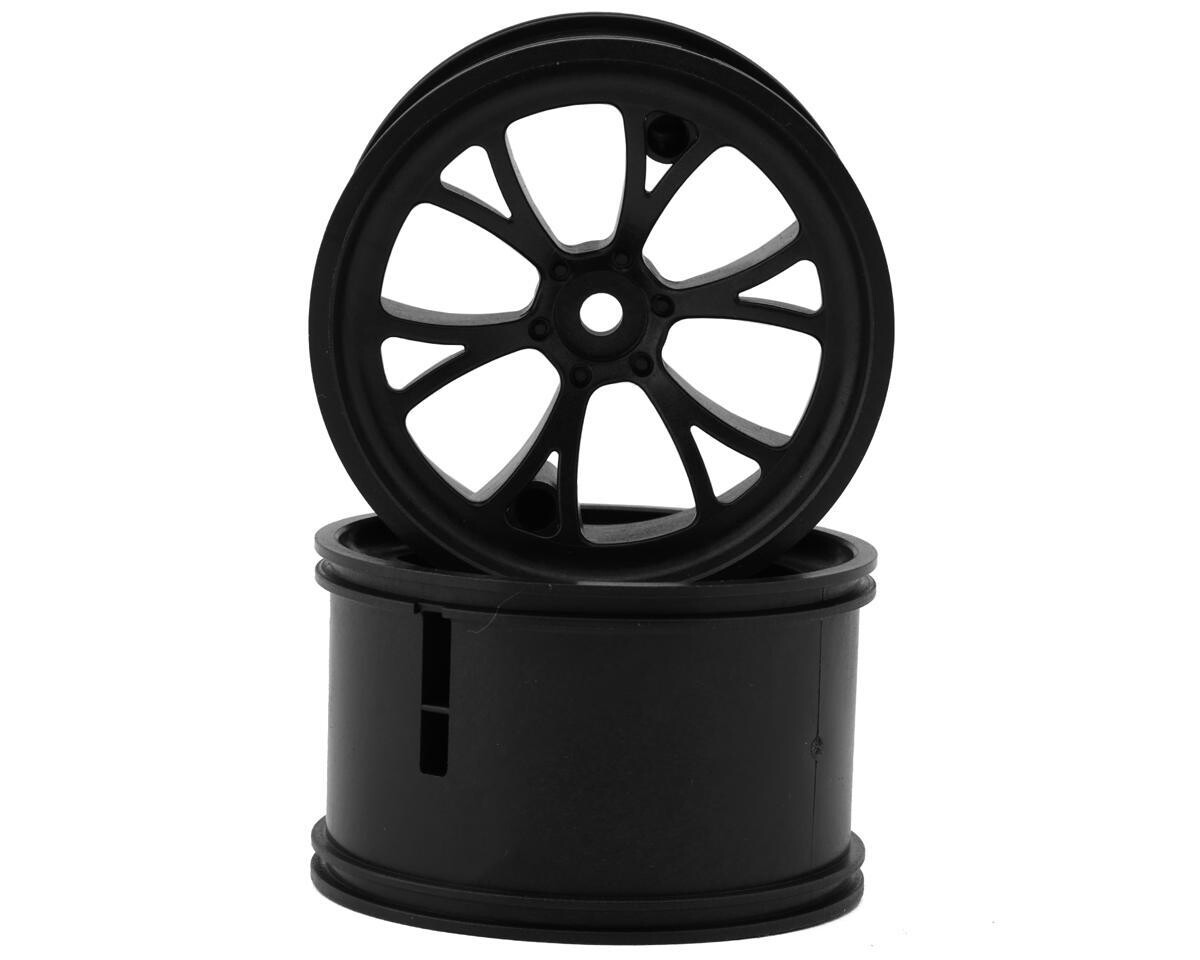 eXcelerate Super V Drag Racing Rear Wheels (Black) (2) (Narrow) w/12mm Hex XCE-0030-SV