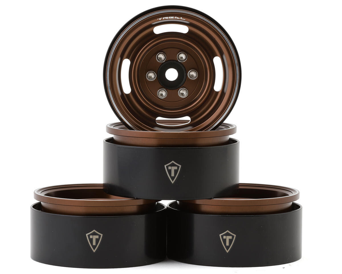 Treal Hobby Type P 1.9&quot; Heavy Duty Vintage Style Wheels (Bronze) (4) (127.3g) TLHTWHEEL-163