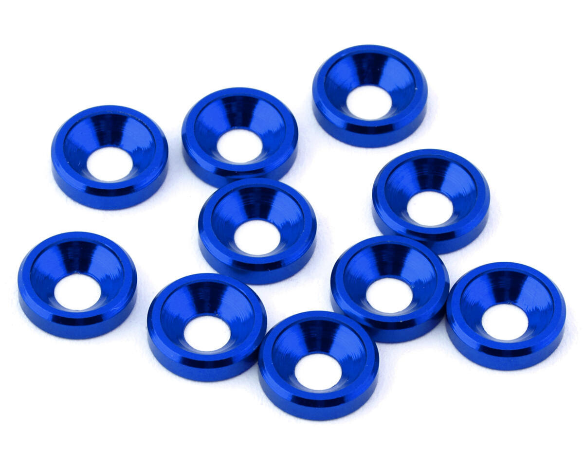eXcelerate 3mm Countersunk Washers (Blue) (10) XCE-0143.4