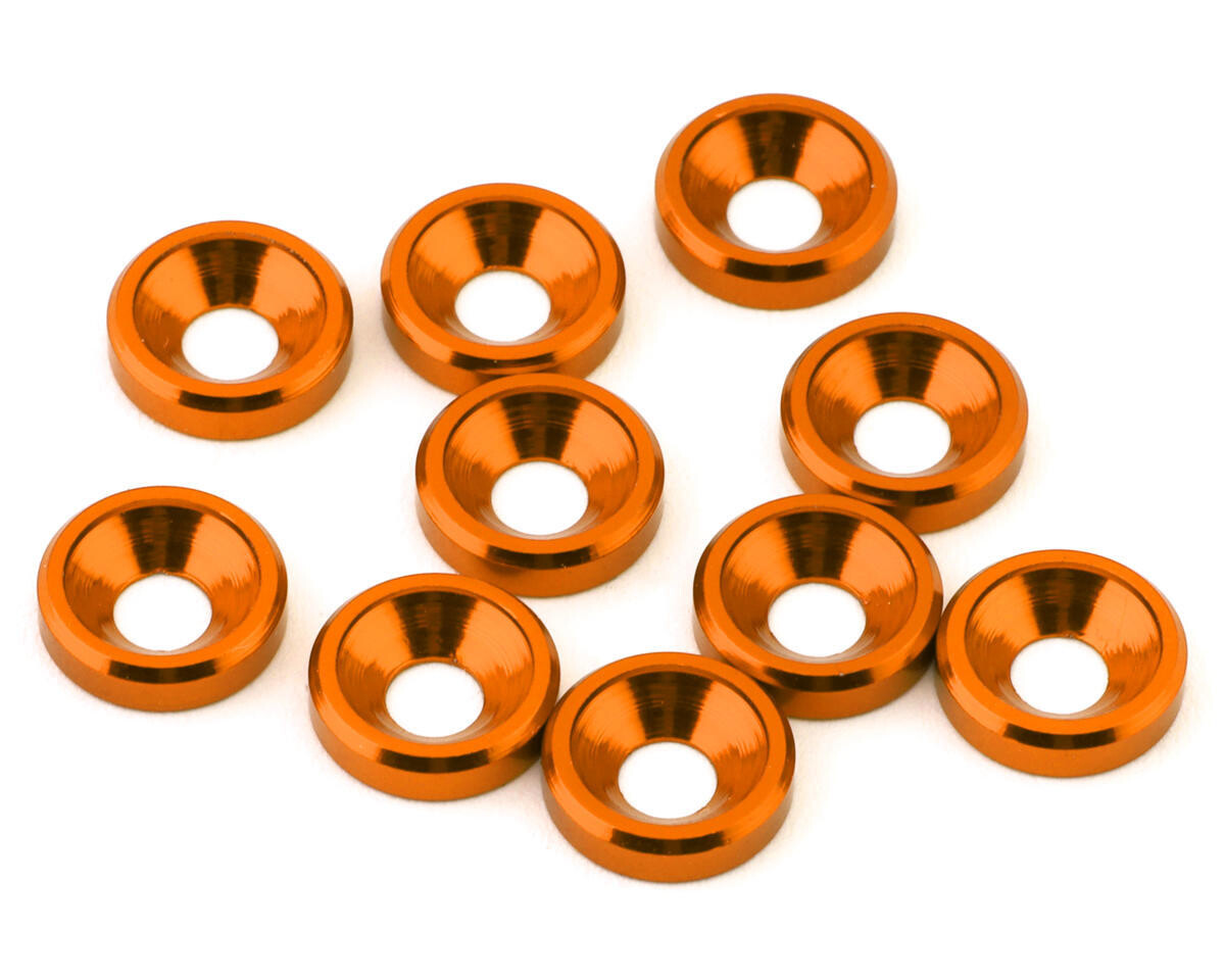 eXcelerate 3mm Countersunk Washers (Orange) (10) XCE-0143.5