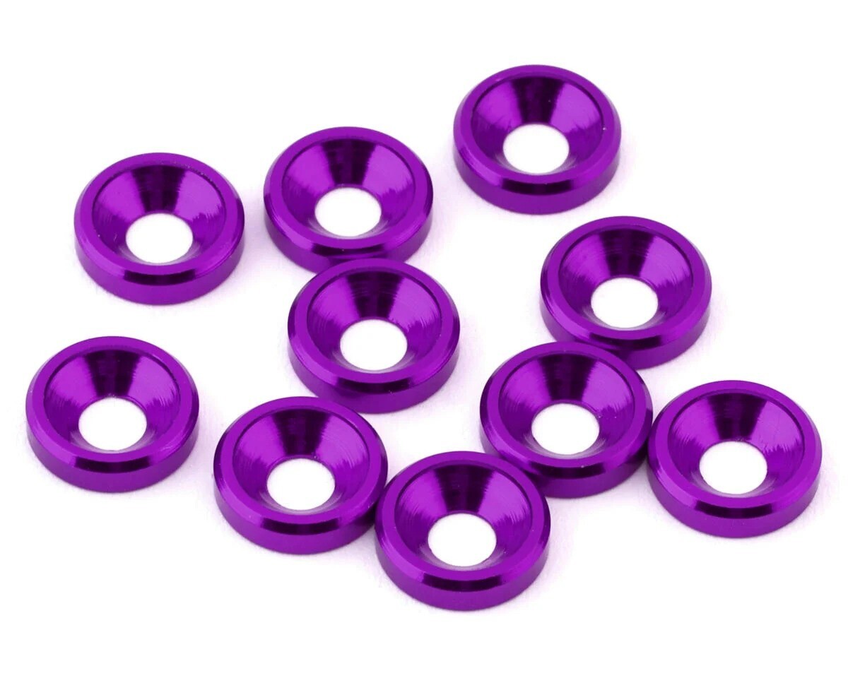 eXcelerate 3mm Countersunk Washers (Purple) (10) XCE-0143.6