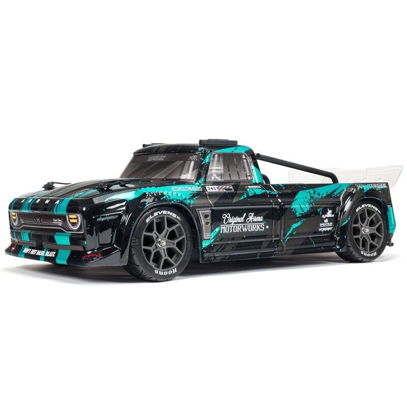 Arrma 1/8 INFRACTION 4X4 3S BLX 4WD All-Road Street Bash Resto-Mod Truck RTR, Teal  ARA4315V3T2