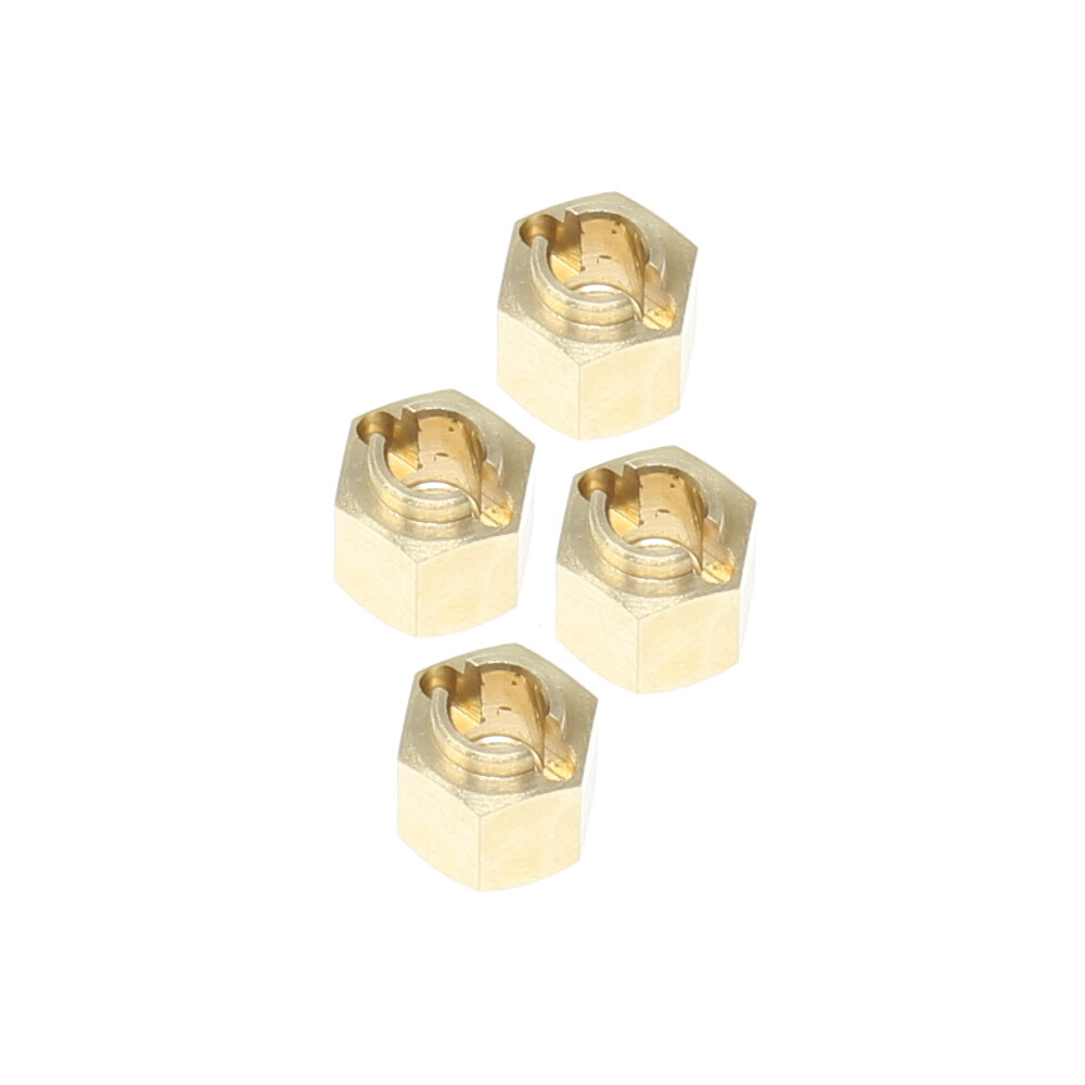 Redcat Ascent18 Wheel Hexes (Brass)(4pcs) RER30380