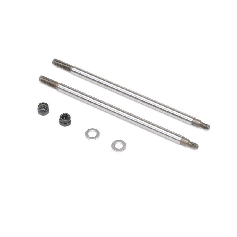 Losi Nutted Shock Shaft, F/R (2): LMT Mega LOS243019