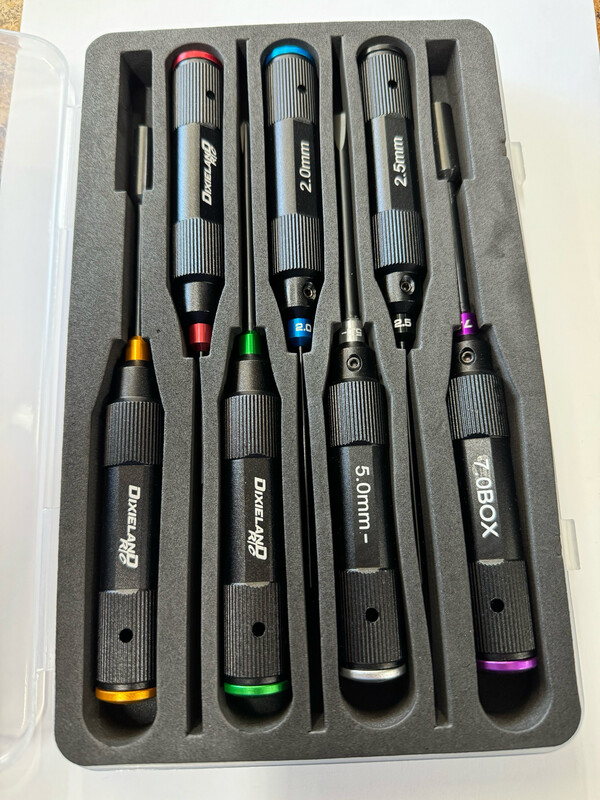 Dixieland R/C 7pc Tool Set With Box (1/10 and up)